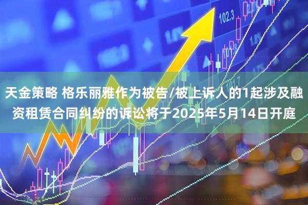 天金策略 格乐丽雅作为被告/被上诉人的1起涉及融资租赁合同纠纷的诉讼将于2025年5月14日开庭